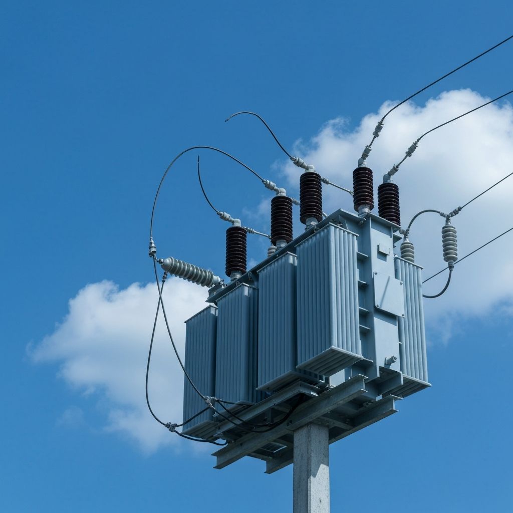 Transformador eléctrico industrial